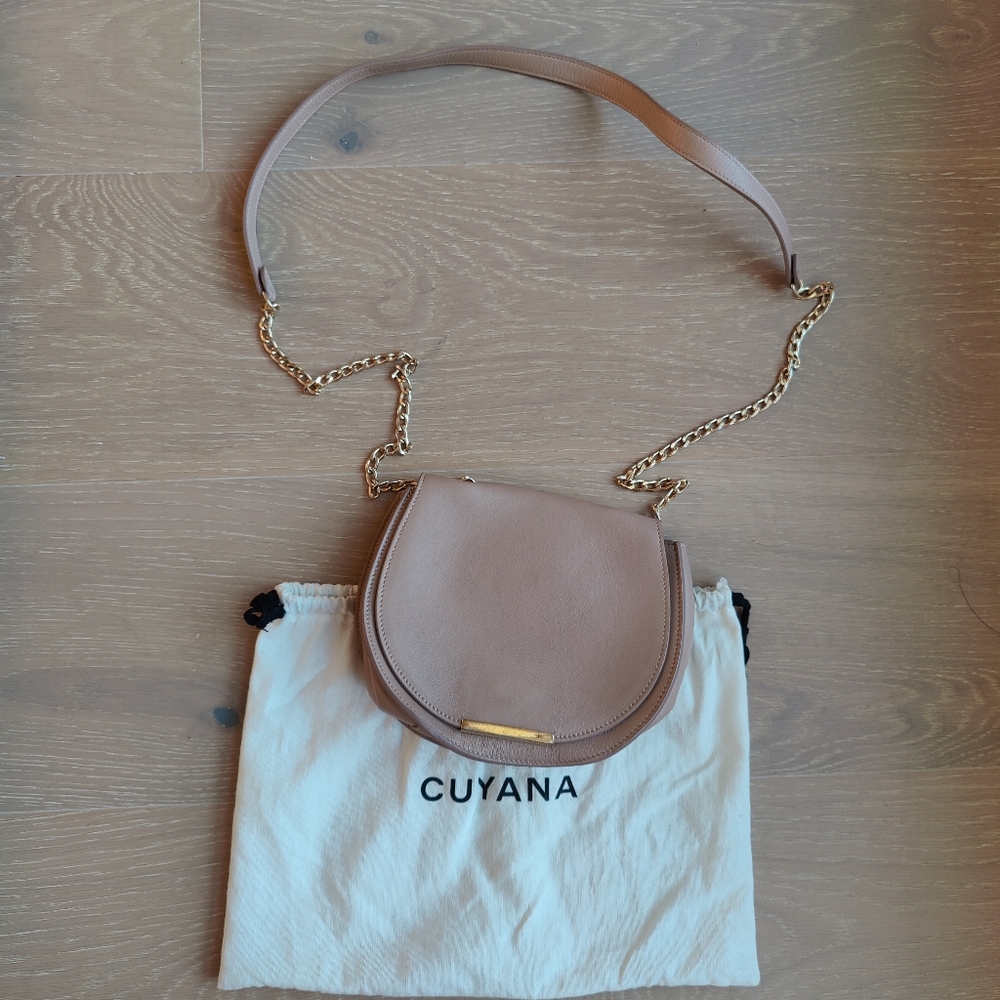 Cuyana Mini Chain Saddle Bag